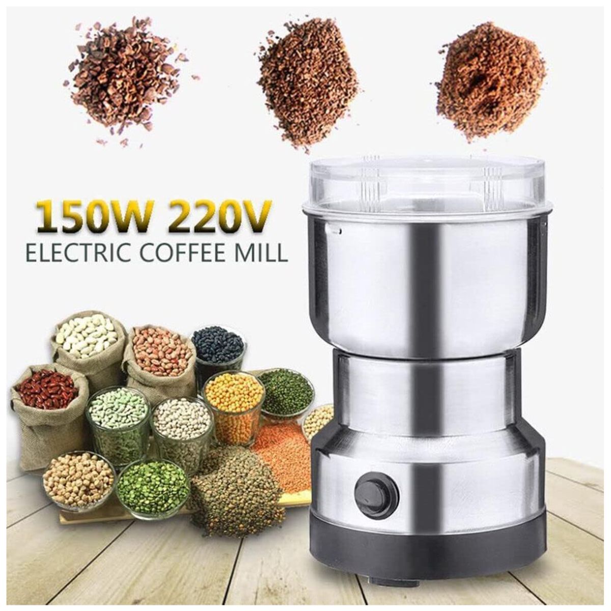 COLME TECHNOLOGY HOME - Molino De Café Eléctrico Multifuncional Trituradora Grano