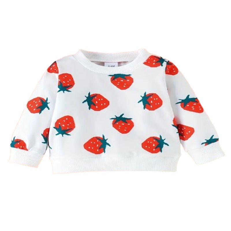 100 - Sueter Estilo Fresitas Color Blanco