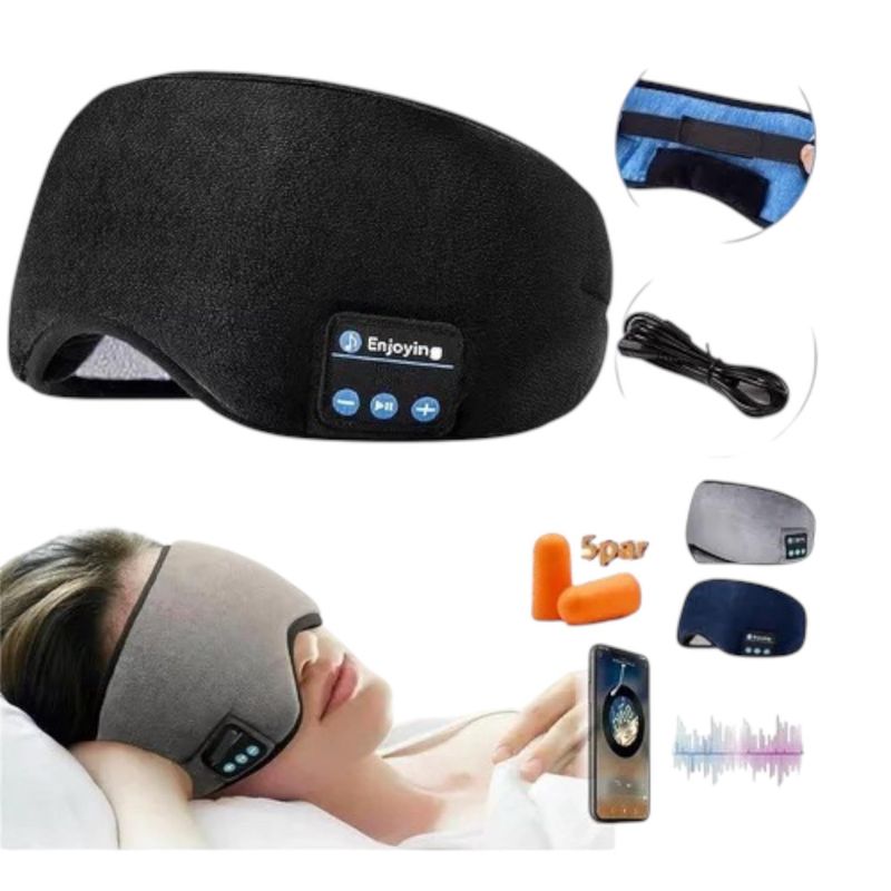 GENERICO - MASCARA PARA DORMIR CON AUDIFONO BLUETOOTH