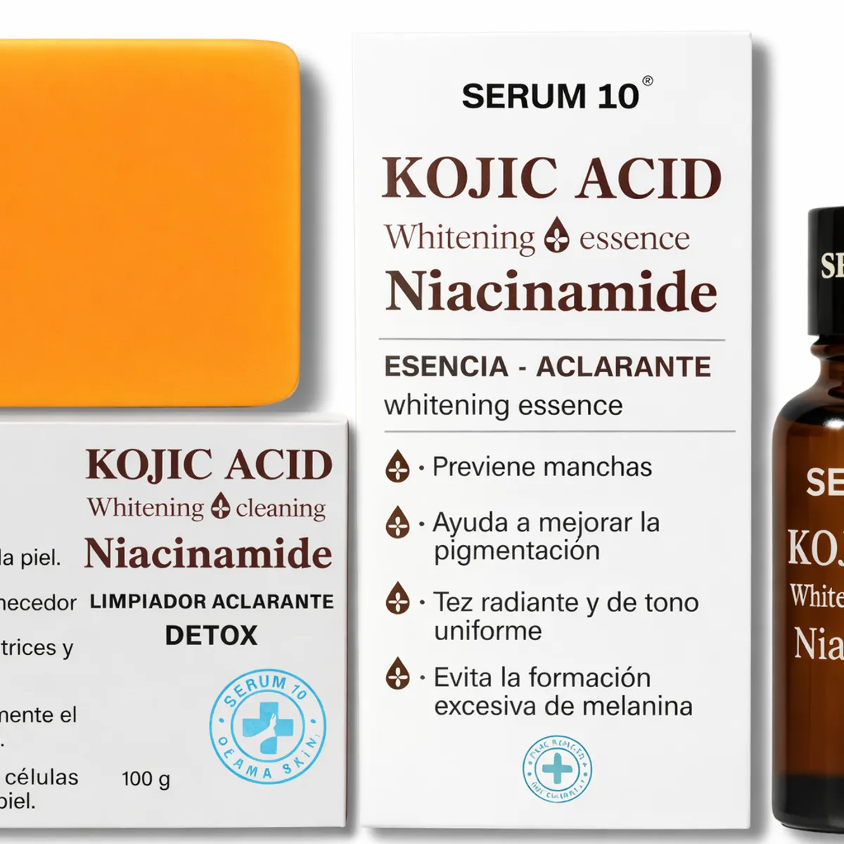 GENERICO - COMBO ACIDO KOJICO Y JABON ELIMINA MANCHAS OSCURAS