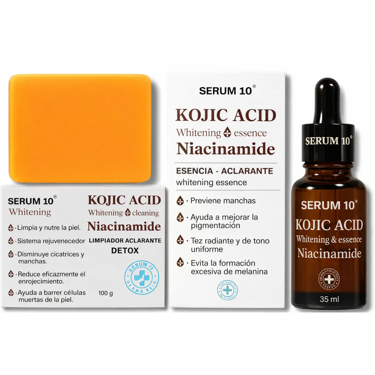 GENERICO - COMBO ACIDO KOJICO Y JABON ELIMINA MANCHAS OSCURAS