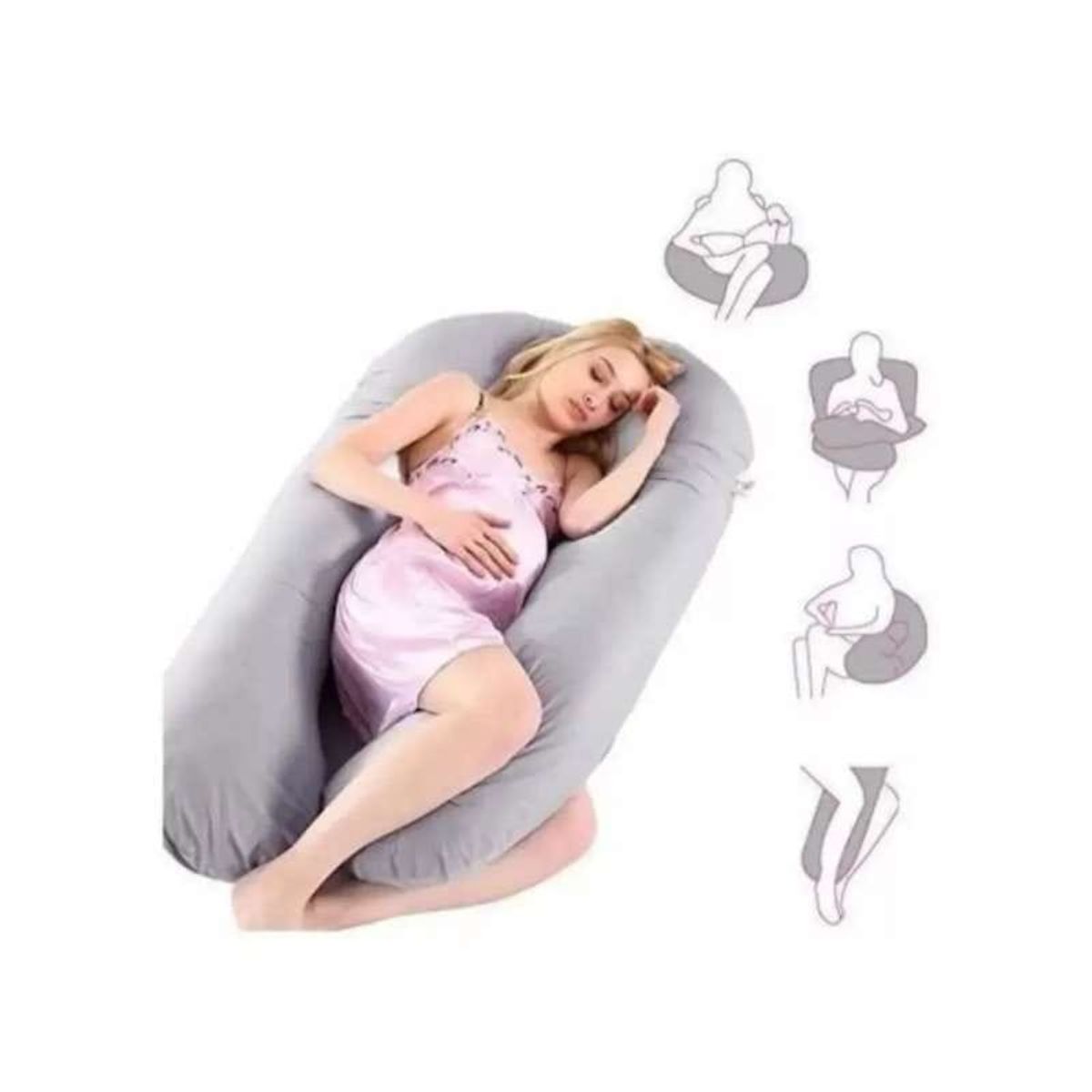 AMERICAN GENERICS - Almohada materna en forma de U  Azul claro