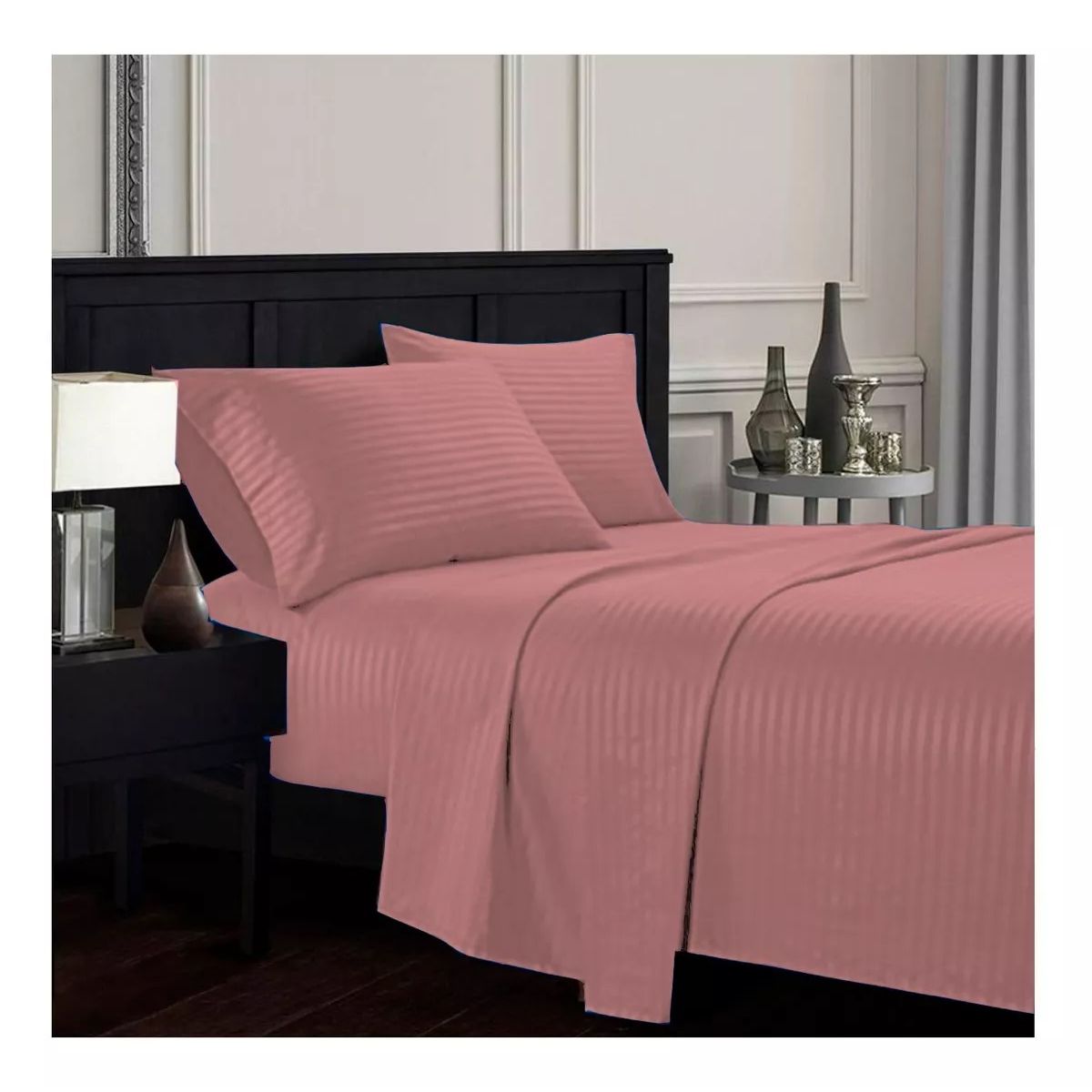 SALOMON - Sabanas Sencilla 30cm palo de rosa - Planchado Permanente 600h