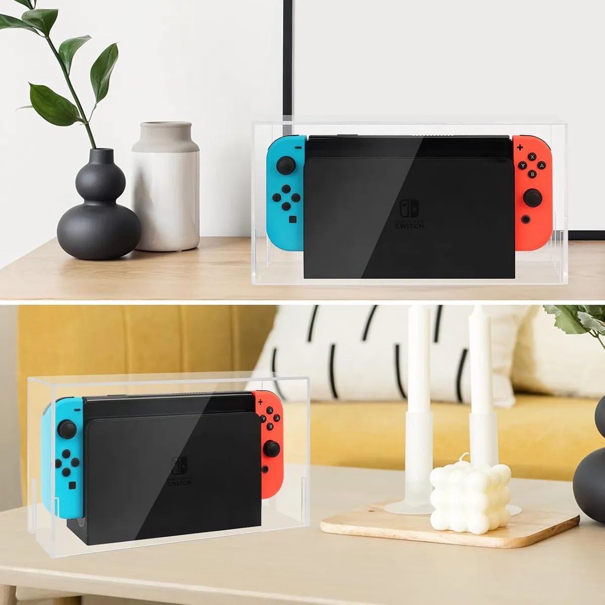 GENERICO - Estuche Protector Compatoble con Nintendo Switch Dock Transparente