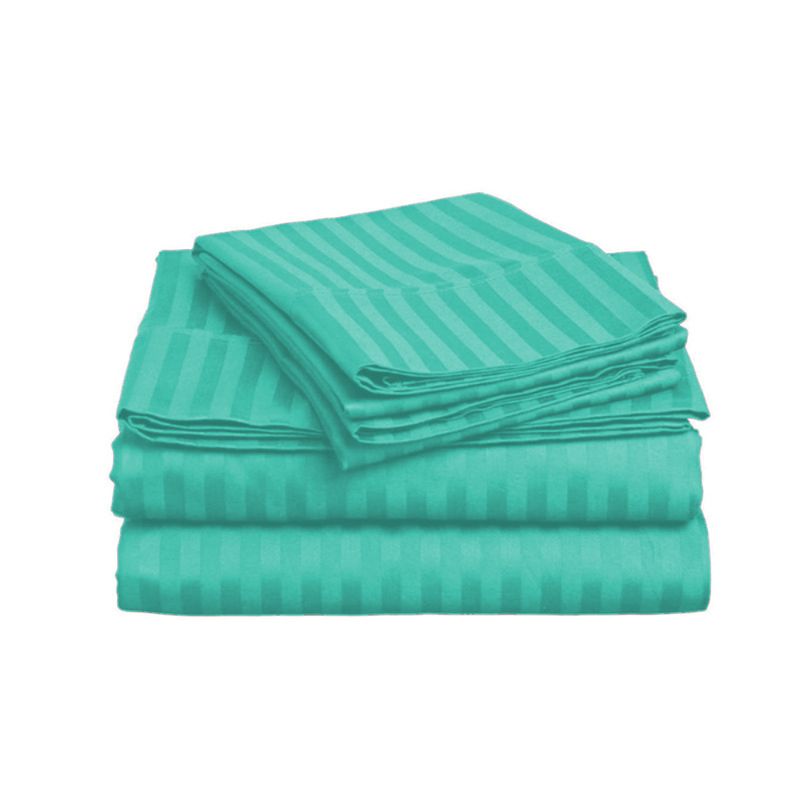 GENERICO - Juego De Sabanas Doble 30cm menta - Planchado Permanente 600h
