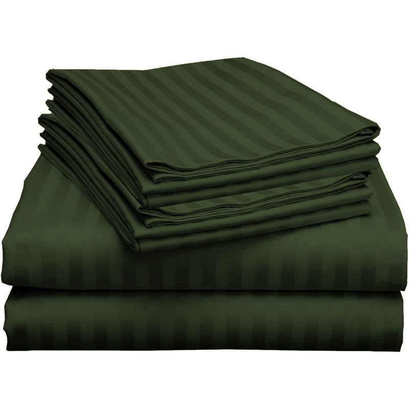 GENERICO - Juego De Sabanas Doble 30cm militar - Planchado Permanente 600h