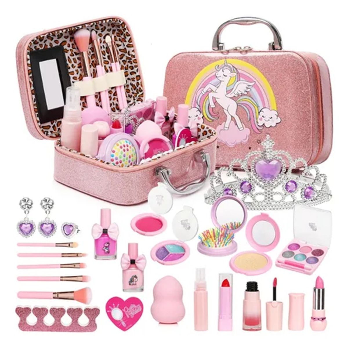 GENERICO - Maletín De Maquillaje Infantil Unicornio Fantasía