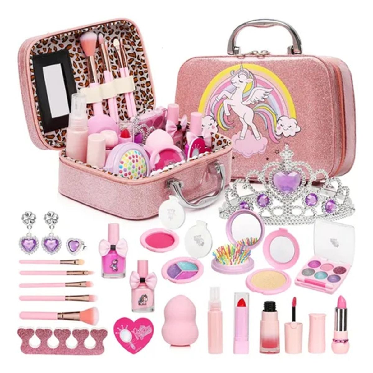 GENERICO - Maletín De Maquillaje Infantil Unicornio Fantasía
