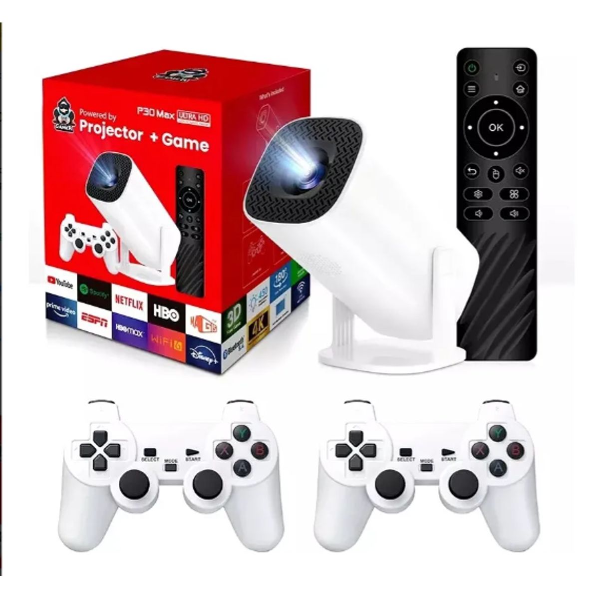 GENERICO - Proyector Smart P30 Game control 2 en 1 Hd