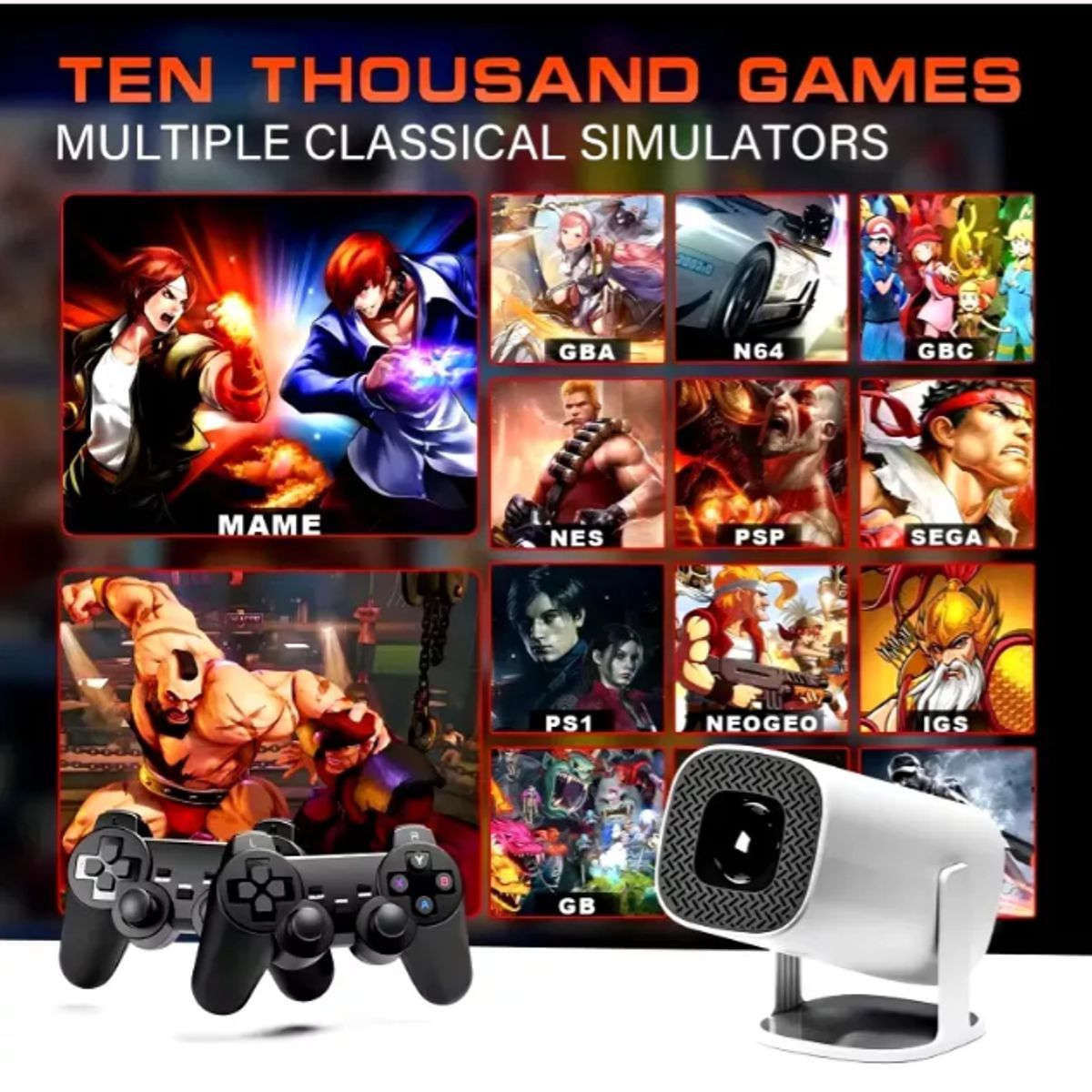 GENERICO - Proyector Smart P30 Game control 2 en 1 Hd