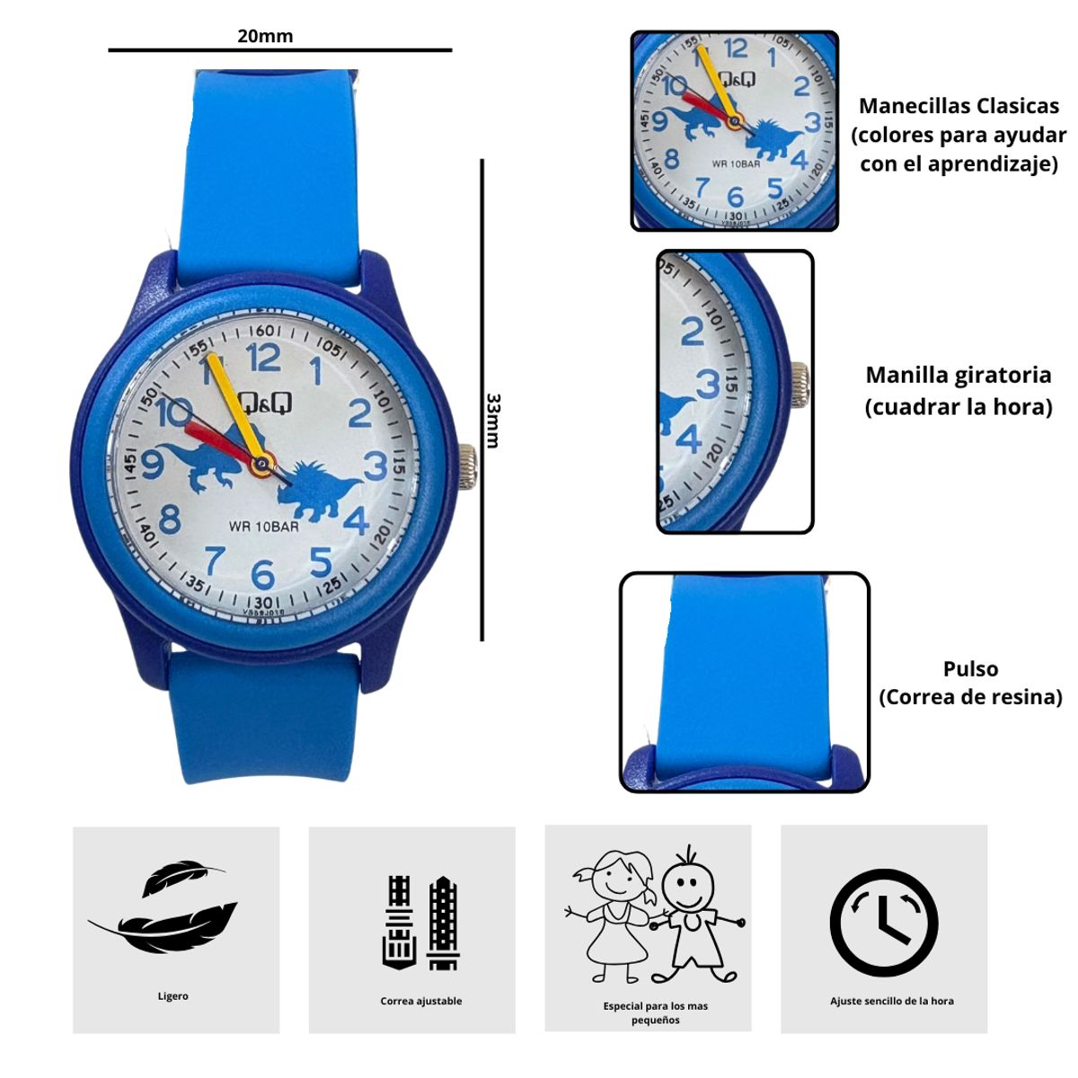 Q&Q - Reloj Q&Q VS59J010Y Diseño Infantil