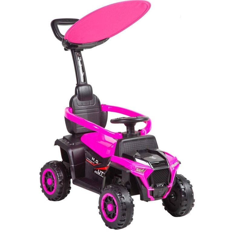 BEBESUNITA - Carro Paseador  con control grande R-08 ROSADO