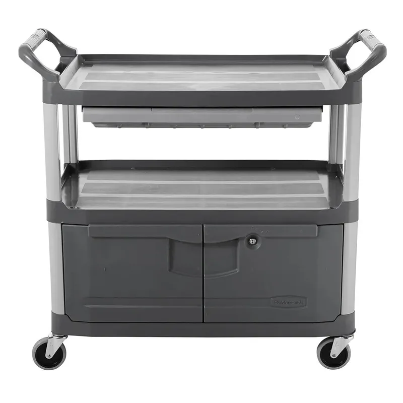 RUBBERMAID - Carro de Instrumentos Rubbermaid con Puertas 136 kg Gris