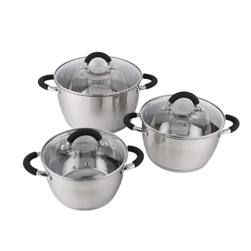 HOME ELEMENTS - Bateria Home Elements de 6 Piezas En acero Inoxidable HESO-5028SS