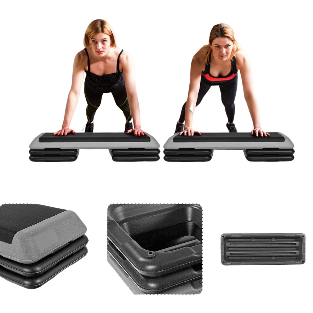 MOVIFIT - Step Profesional  3 Alturas Ajustables Antideslizante 180kg