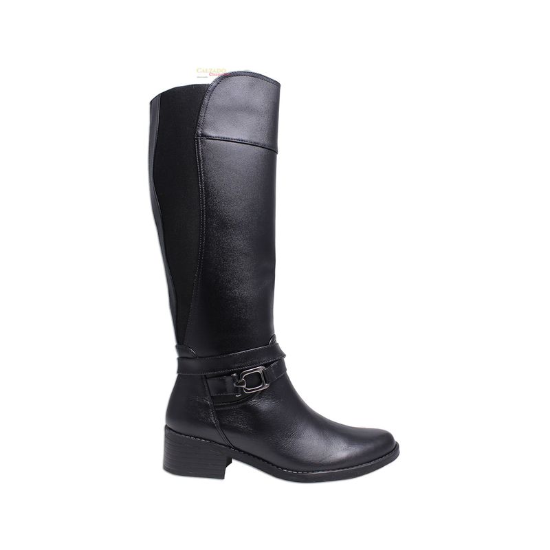 GENERICO - Bota En Cuero Para Mujer Caña Larga