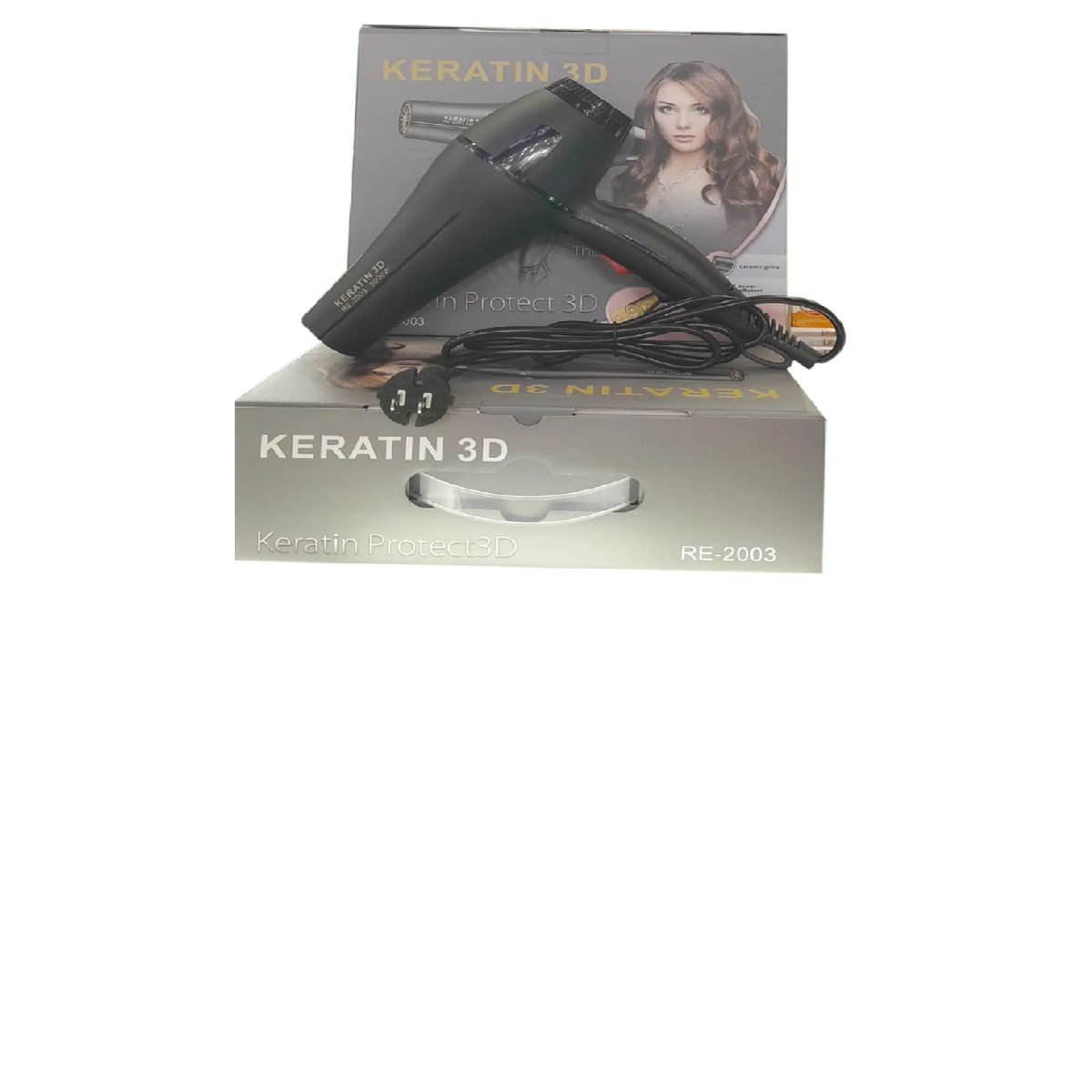SKY - Secador Cabello 3000w Potente Tres Niveles De Temp Re2003 Color Negro