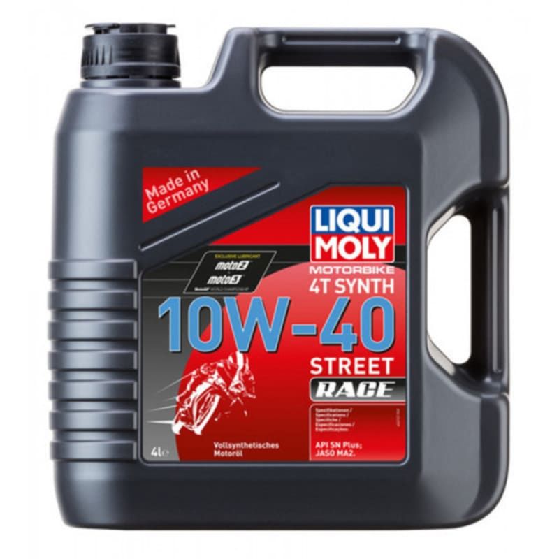 LIQUI MOLY - Aceite Moto 4T 10W-40 Sintético Race Liqui Moly 4L