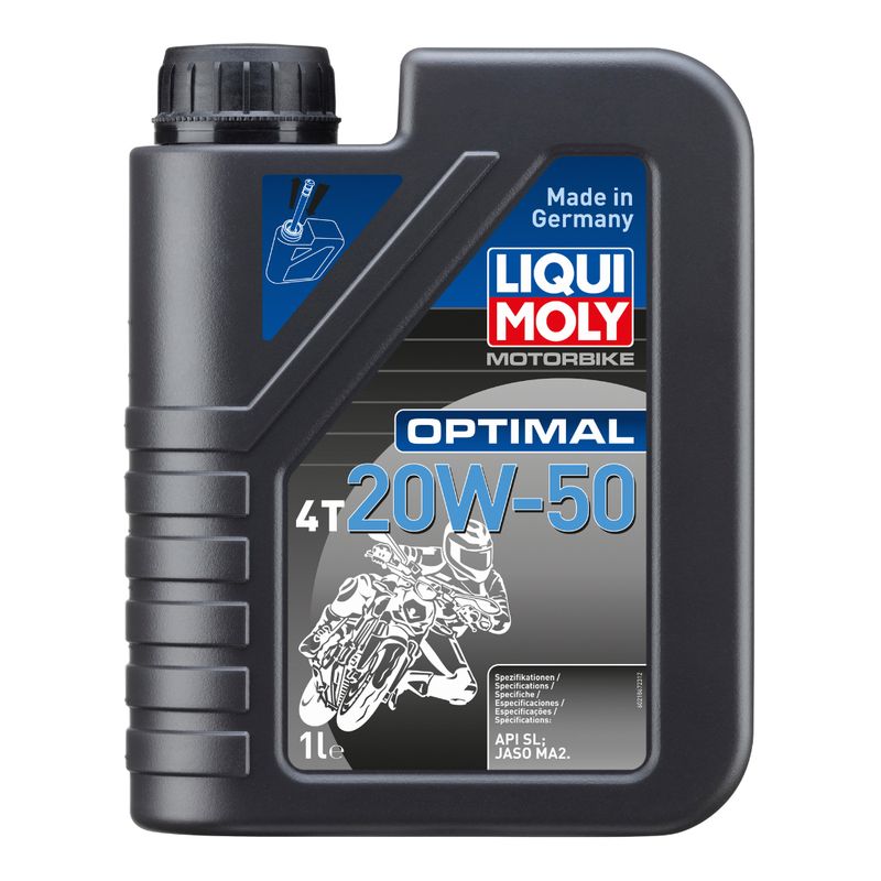 LIQUI MOLY - Aceite Moto 4T 20W-50 Optimal Mineral Liqui Moly 1L