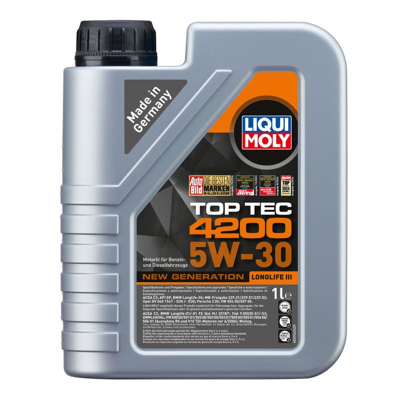 LIQUI MOLY - Aceite 5W-30 Top Tec 4200 DUAL HC Liqui Moly 5L