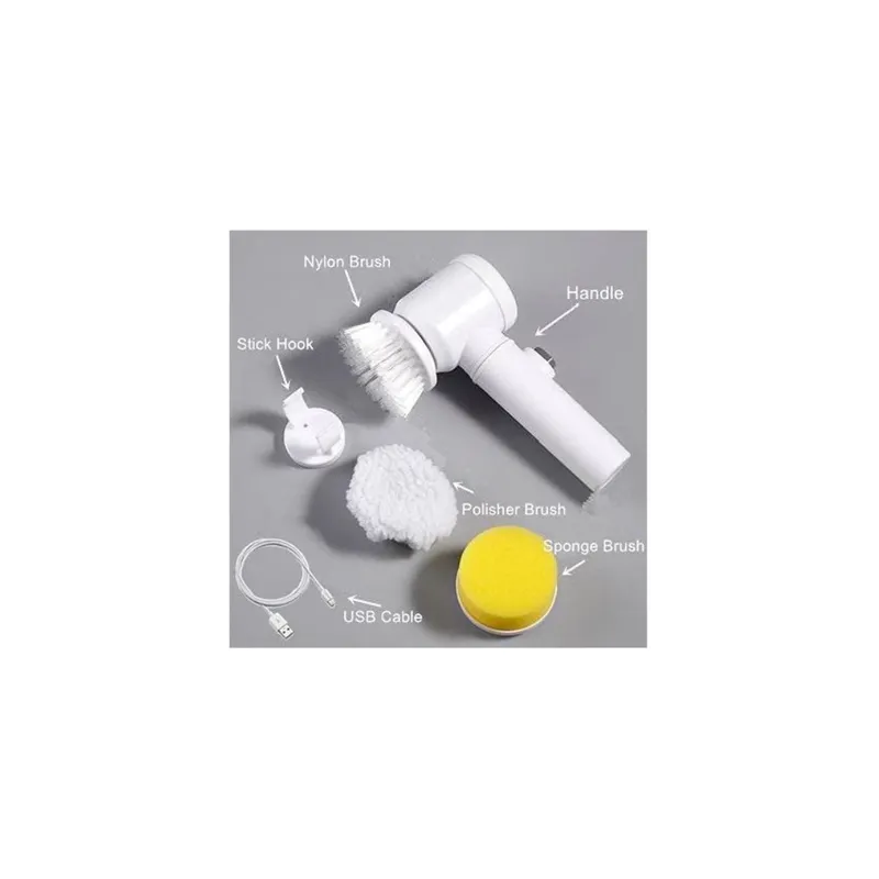 GRUPO B - Cepillo Limpieza Eléctrico 5 en 1 Multiusos