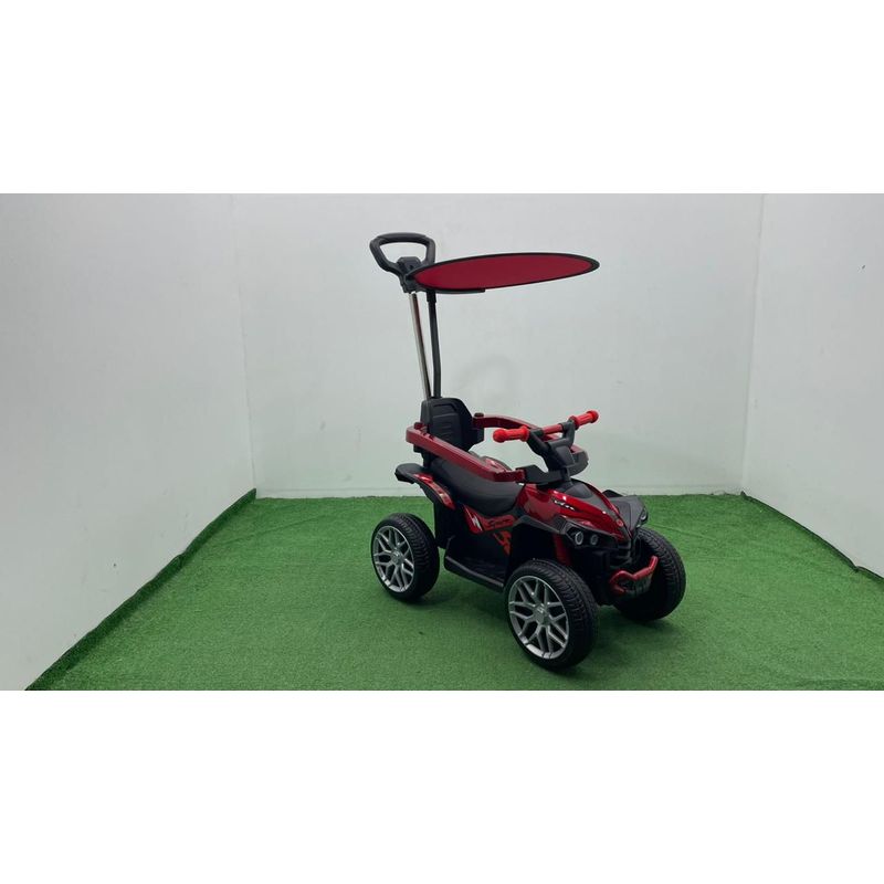BEBESUNITA - Carro eléctrico Paseador Estilo Cuatrimoto Con control grande ROJO