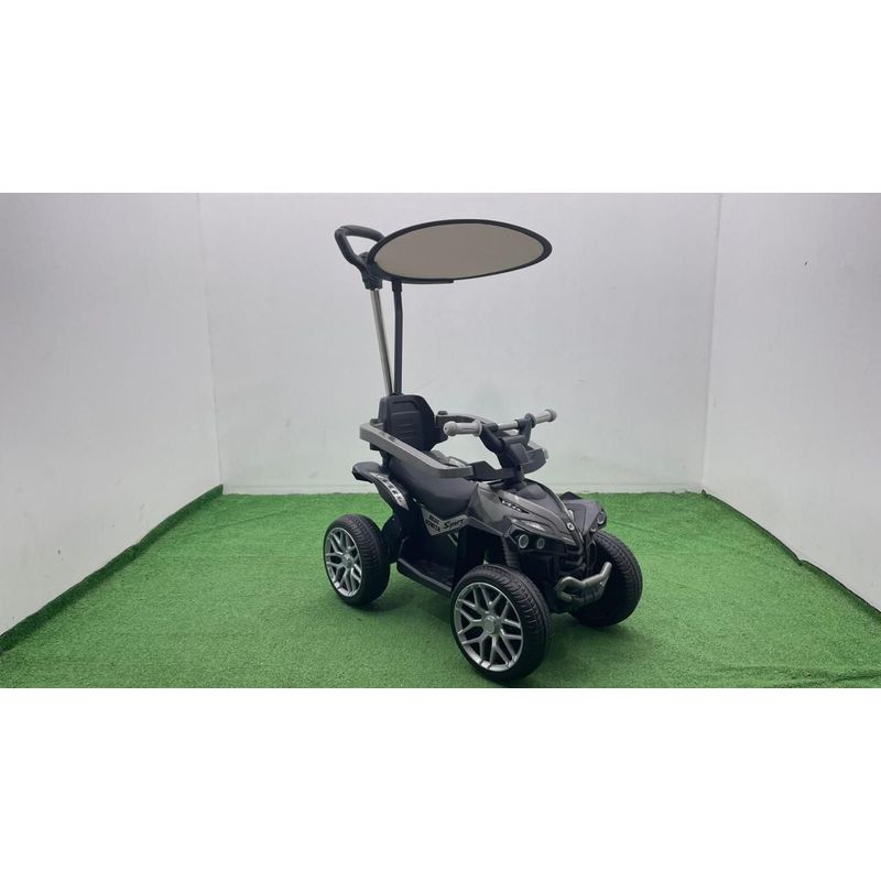 BEBESUNITA - Carro eléctrico Paseador Estilo Cuatrimoto Con control grande GRIS