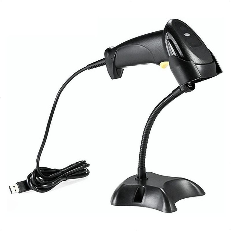 GENERICO - Lector  Escáner USB Código De Barras + Soporte