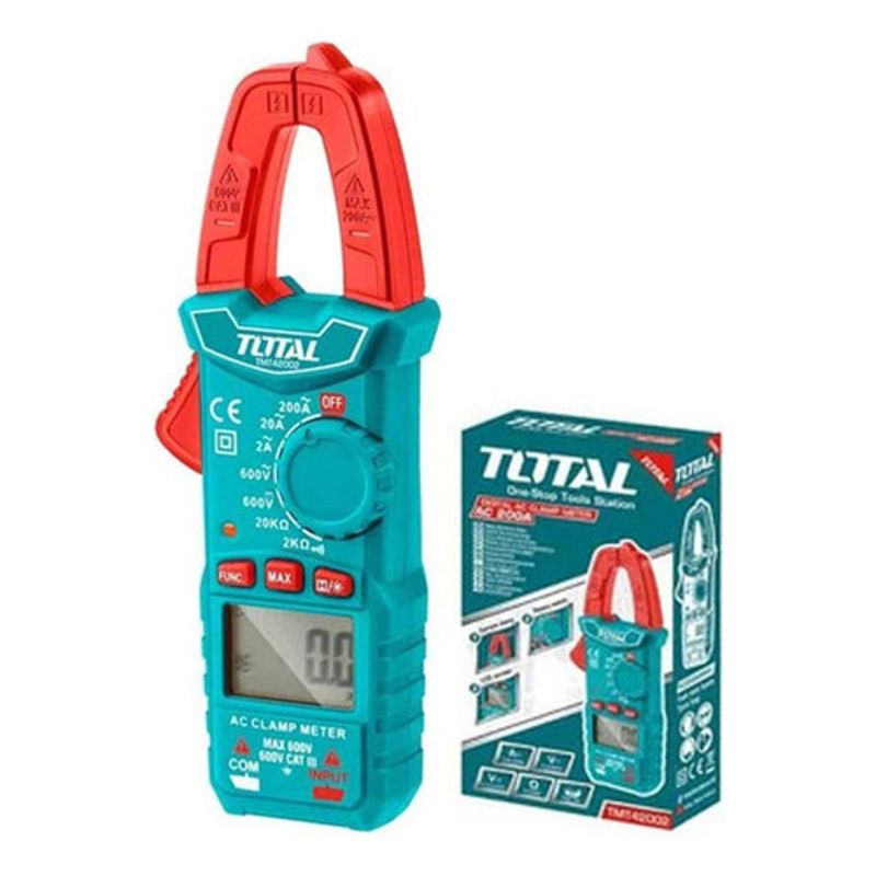 TOTAL - Pinza Voltiamperimetrica 600v Digital Super Select Total