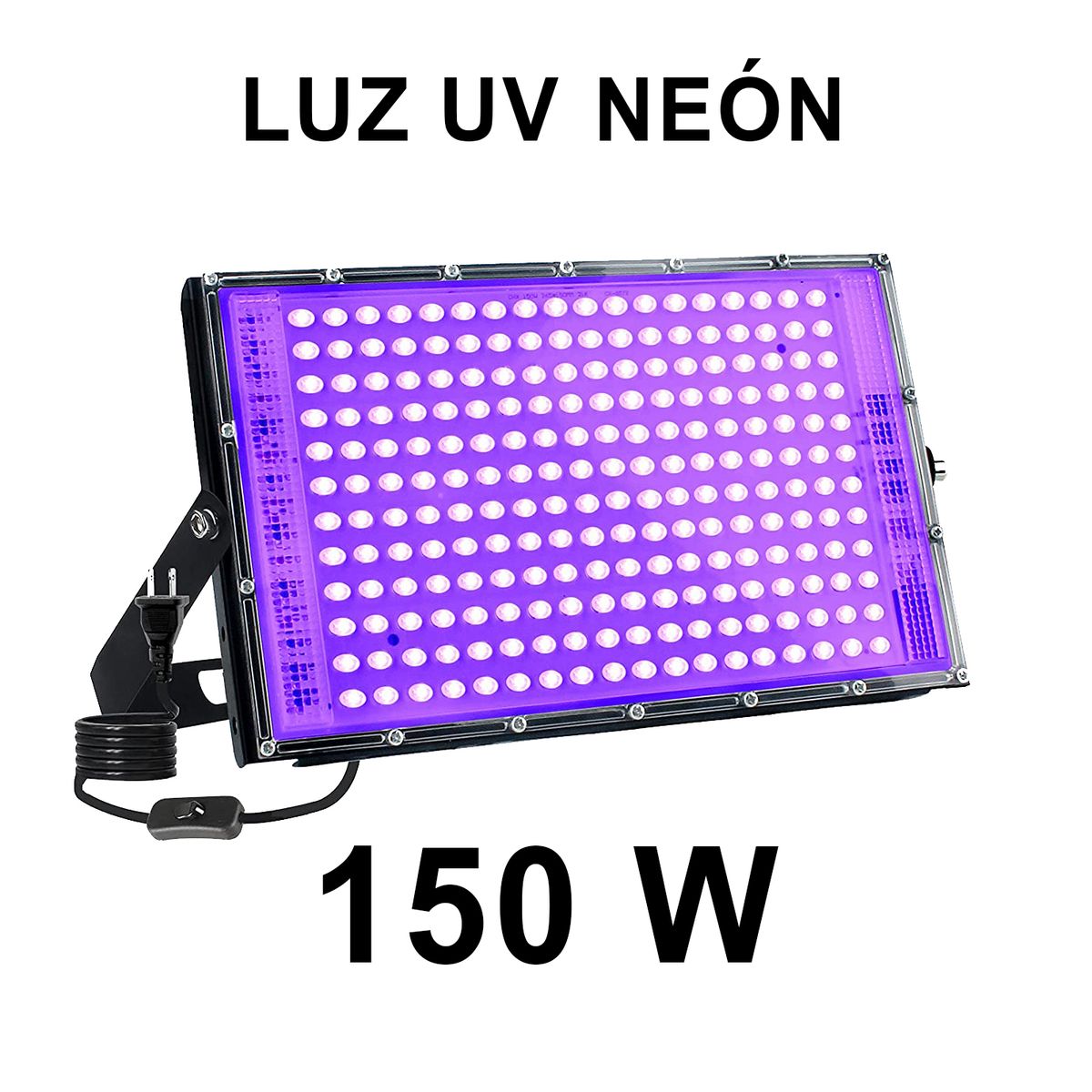 GENERICO - Reflector Ultravioleta Luz Uv Led Neón Luces Negra 150w