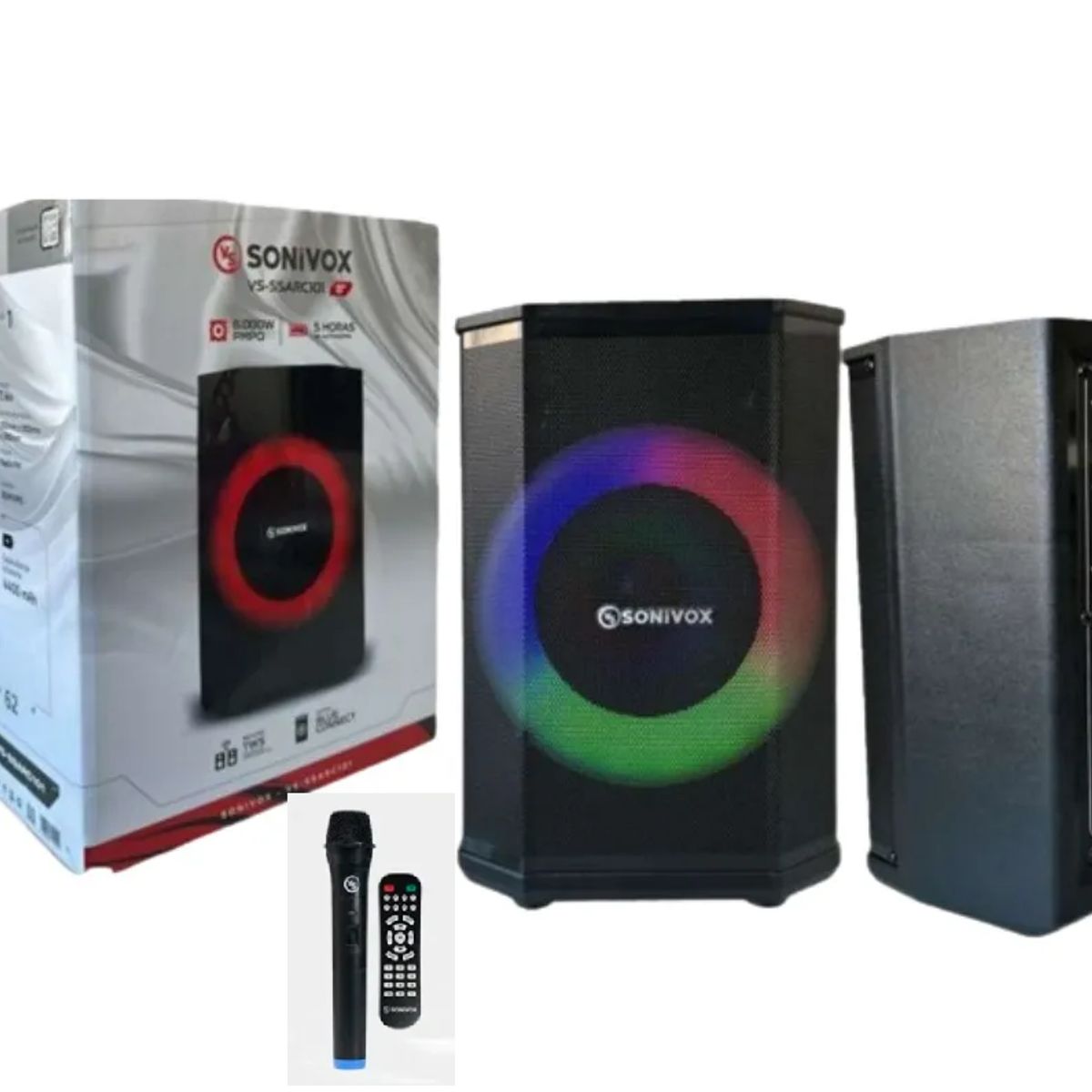 GENERICO - Parlante Bluetooth Cabina Activa Profesional Sonivox Ssac101