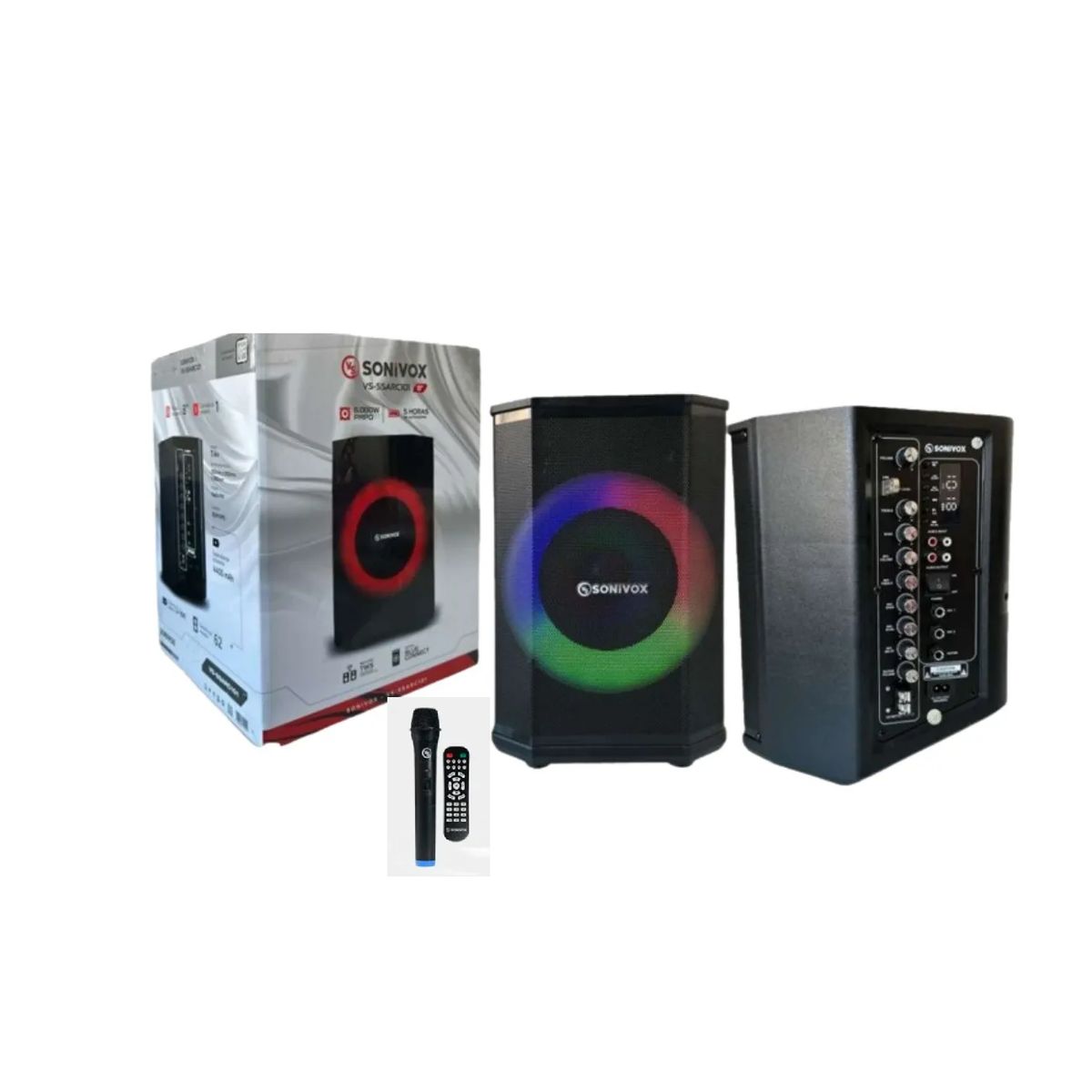 GENERICO - Parlante Bluetooth Cabina Activa Profesional Sonivox Ssac101