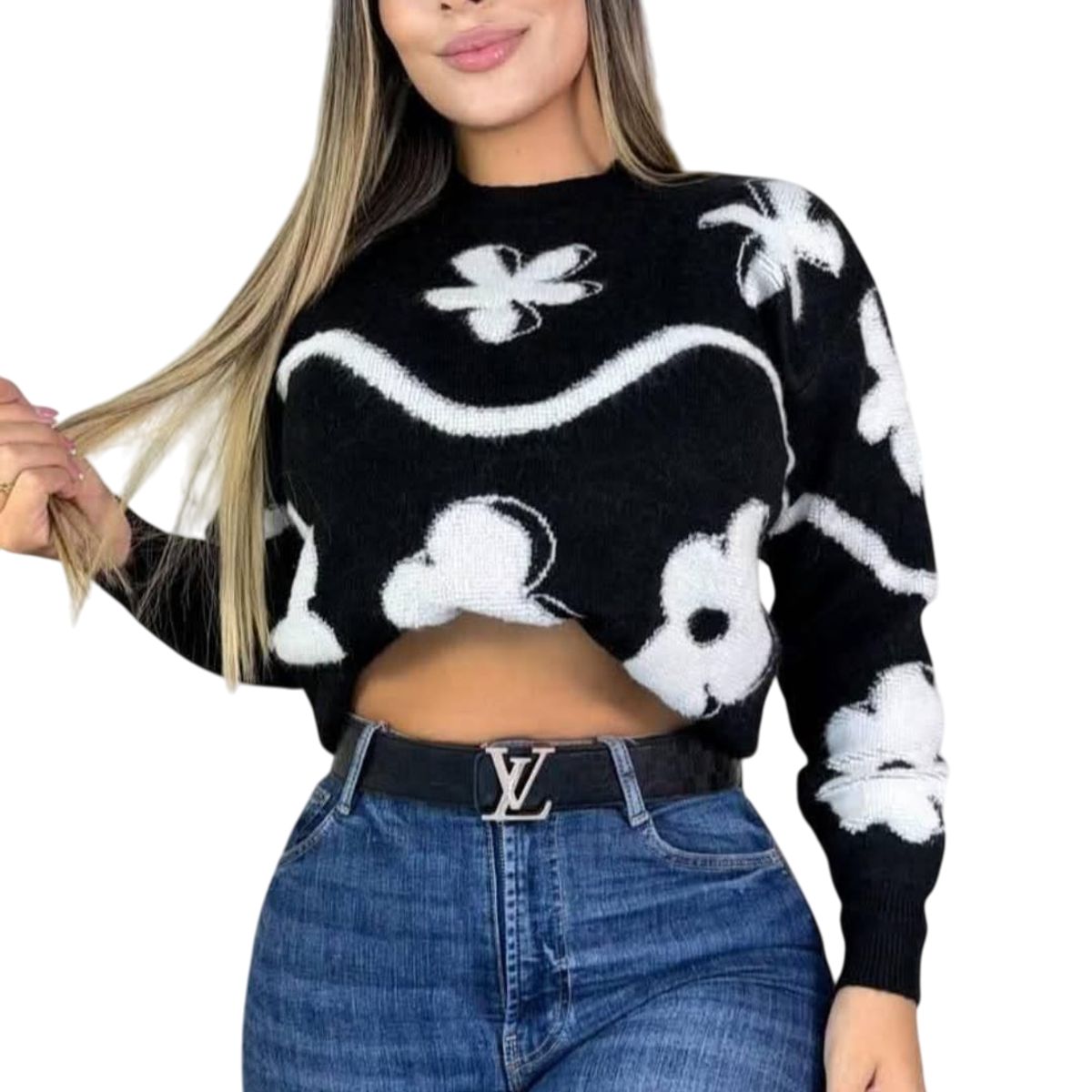 PAATAL - Saco tejido en hilo flor