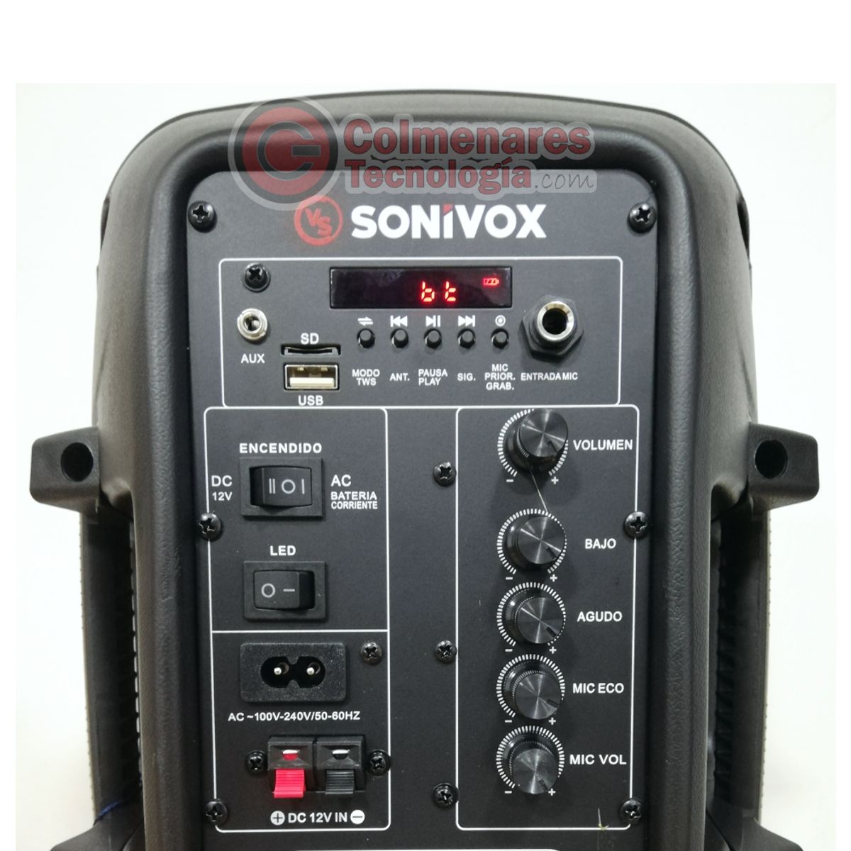 SONIVOX - Cabina Profesional 8 Parlante Recargable BT Sonivox VS-SS2378