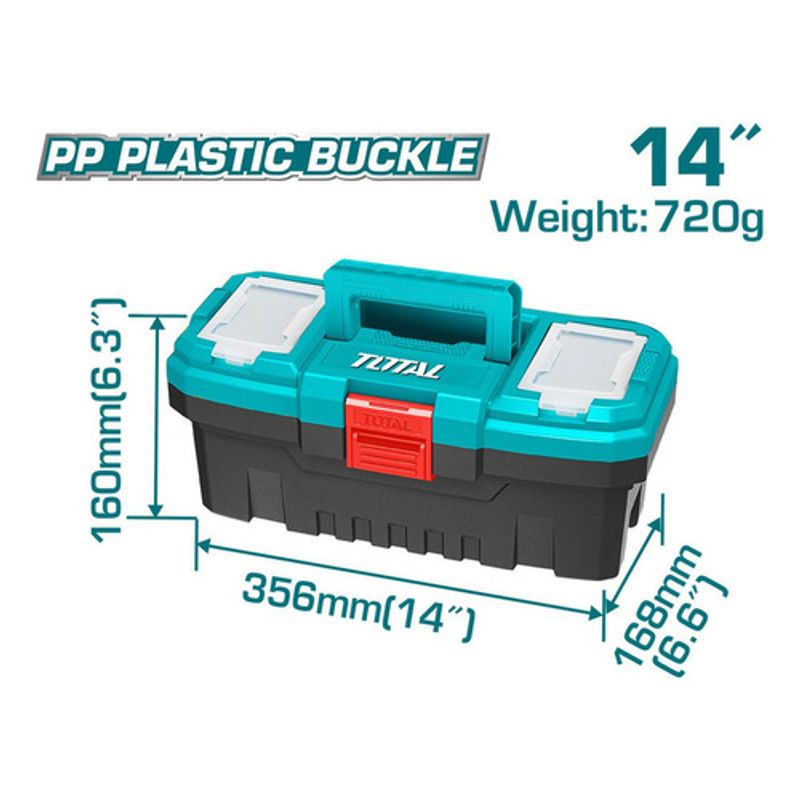 TOTAL - Caja Herramienta 14 Plastica Total