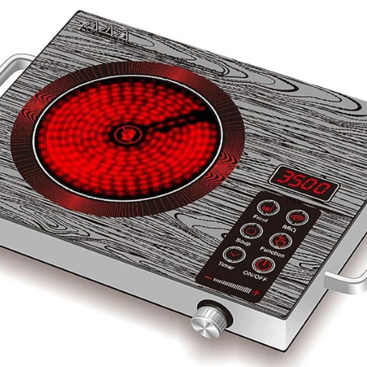 ZHOPI CO - Estufa Electrica Vitroceramica Portatil Un Puesto Encimera