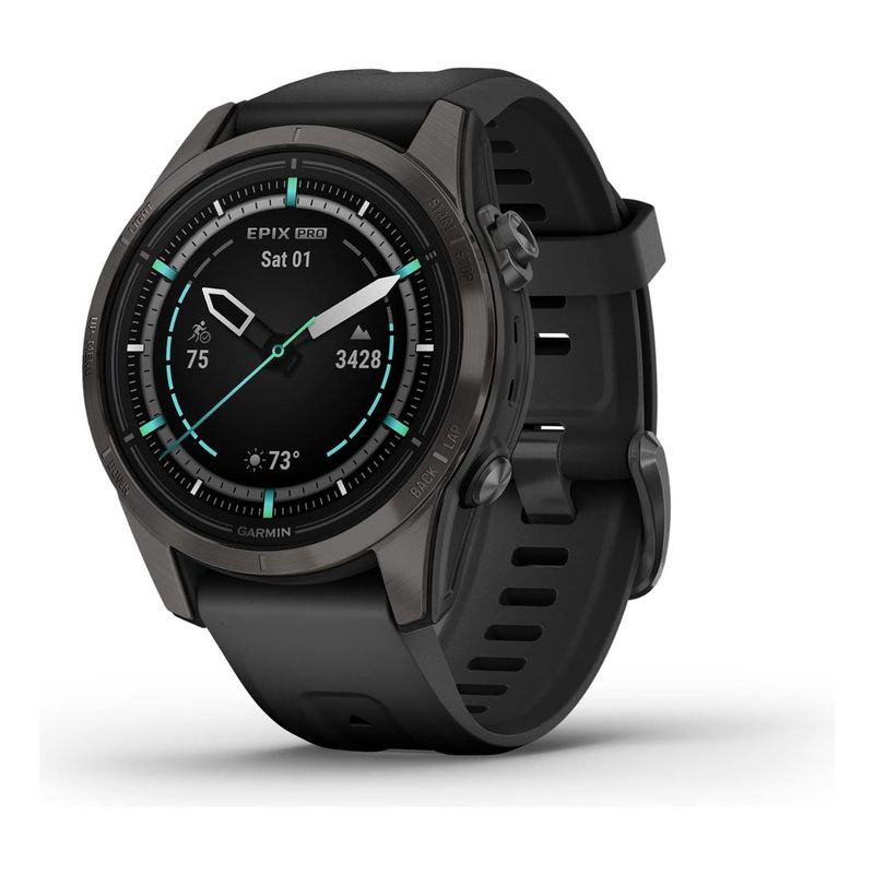 GARMIN - Smartwatch Garmin Epix Pro Zafiro Negro 42 mm con Pantalla AMOLED