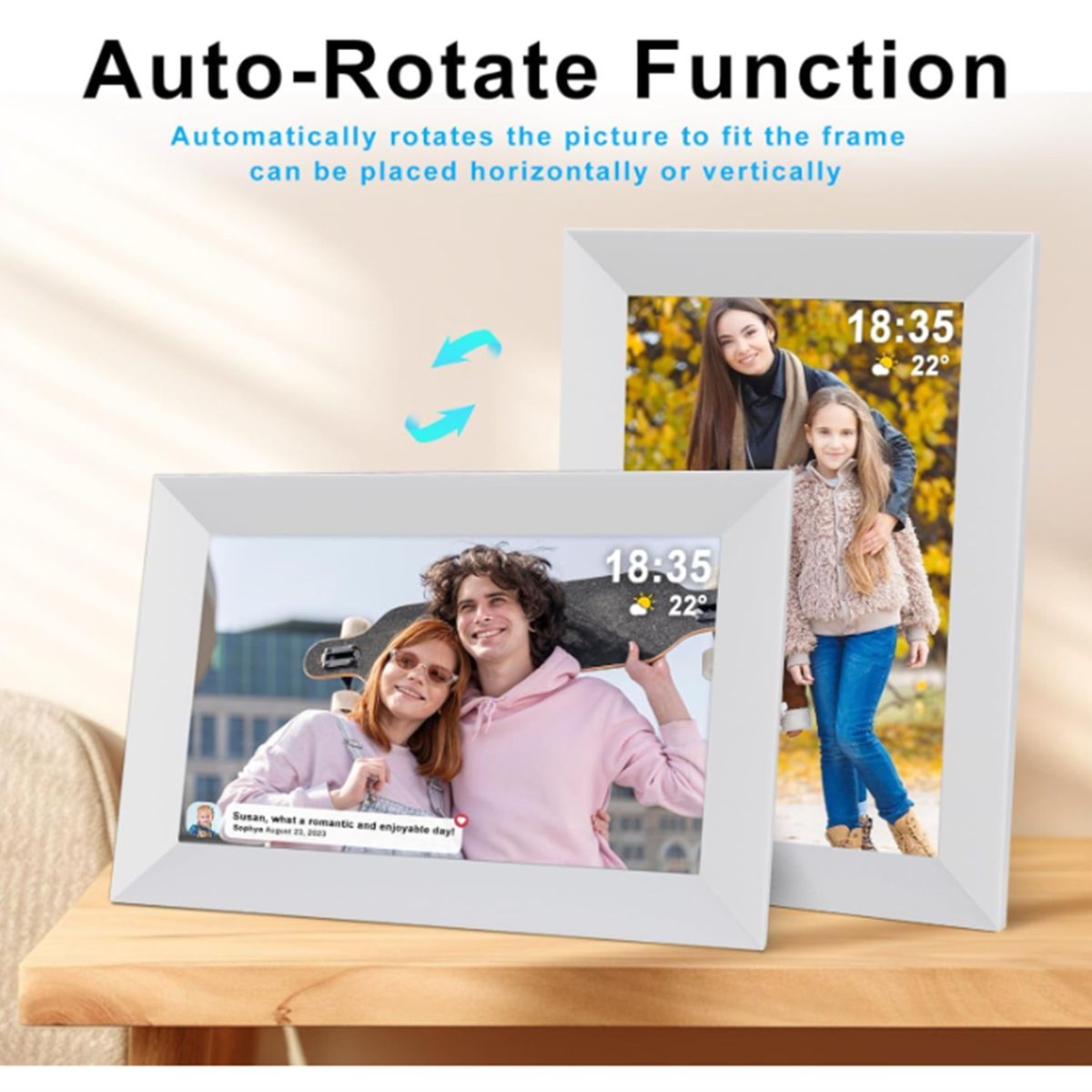 GENERICO - Portarretrato Digital 10 Pulgadas Con Conexión Wi-Fi