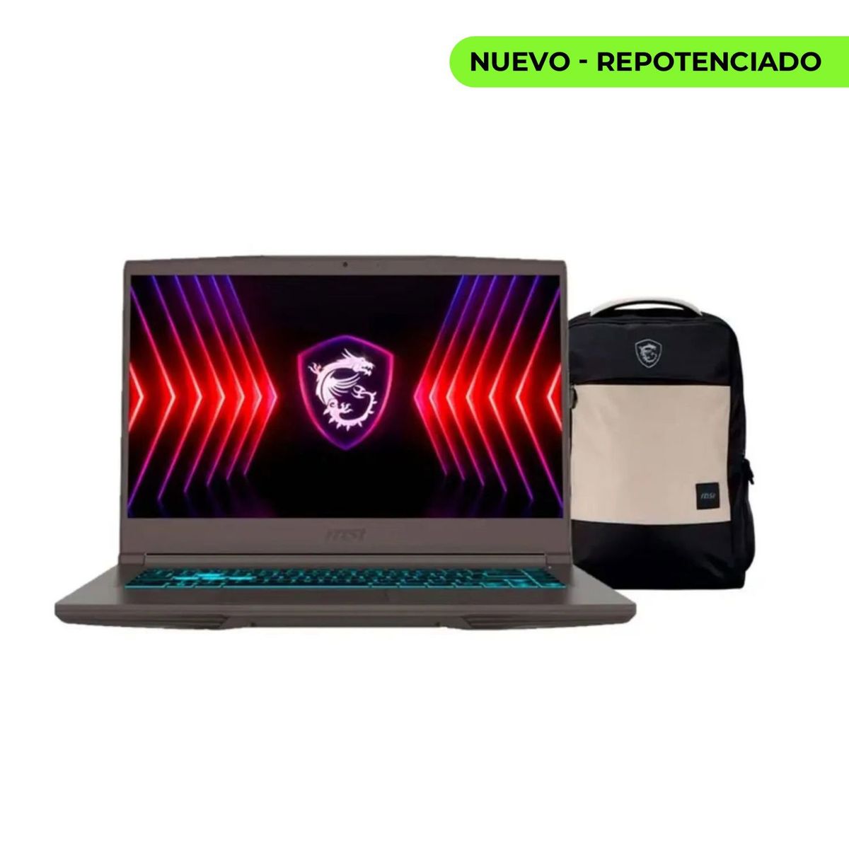 MSI - PORTATIL GAMER MSI THIN 15 B13UC - I5 13420H - RAM 32GB - SSD 1TB - RTX 3050 4GB + MALETIN