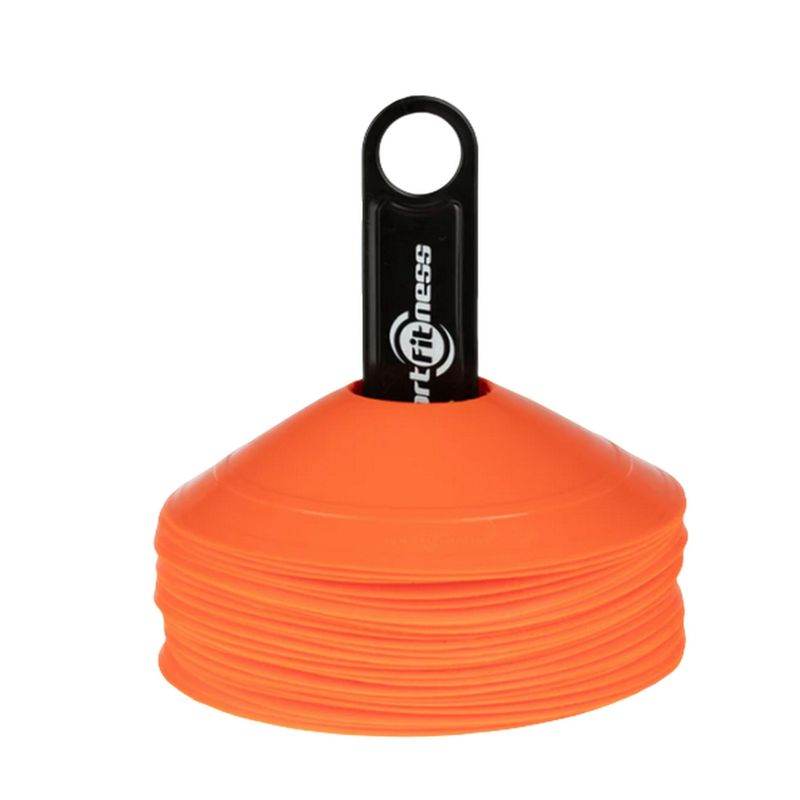 SPORTFITNESS - Kit De 30 Conos Medios Para Entrenamiento Deportivo