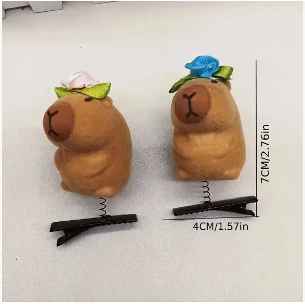 AMERICAN GENERICS - 10 Pinzas Para Pelo En Forma De Capibara Niñas Belleza