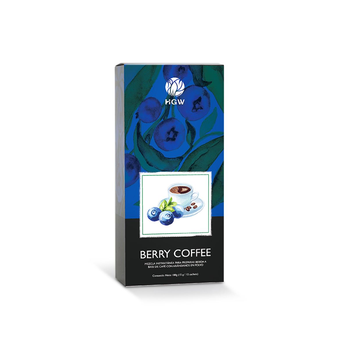 GENERICO - HGW Berry Coffee con Arándanos Antioxidante Vitamina C Premium +
