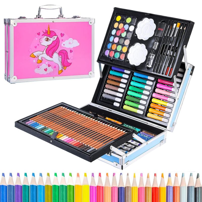 GENERICO - Set De Arte 145pcs Dibujo Profesional Niños Maletin Aluminio
