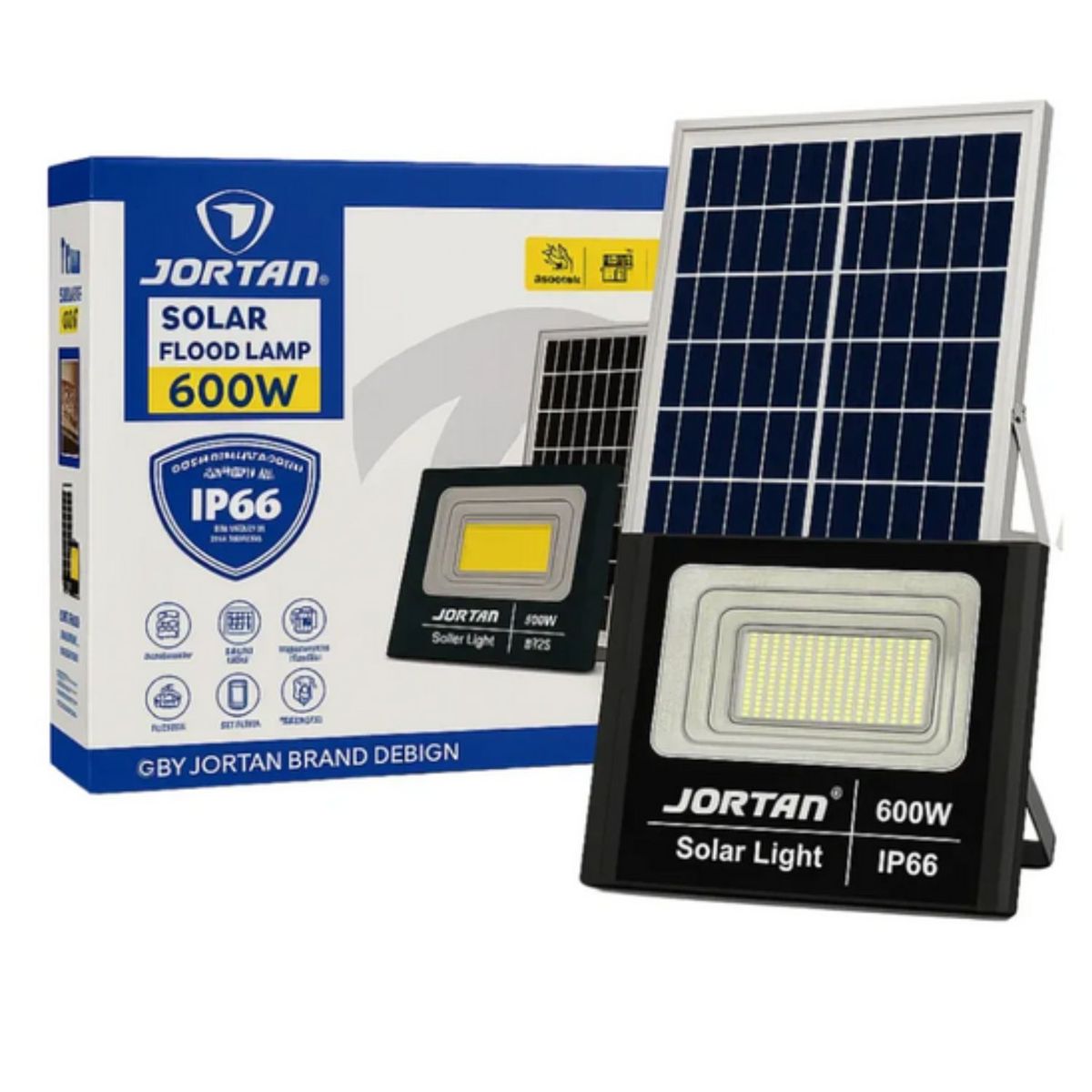 COLME TECHNOLOGY HOME - Reflector Solar 600w Lampara Led Luz Blanca Panel Solar 6v