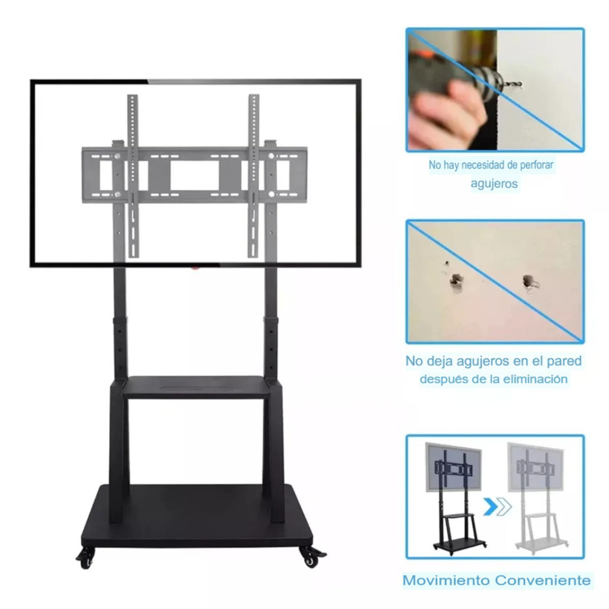 COLME TECHNOLOGY HOME - Soporte Para TV Base Rodante 32-70 Pulgadas LCD LED OLED AN-1700
