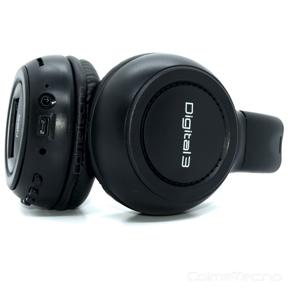 COLME TECHNOLOGY HOME - Audífonos Balaca Recargable Bluetooth N65 Pantalla Digital - NEGRO