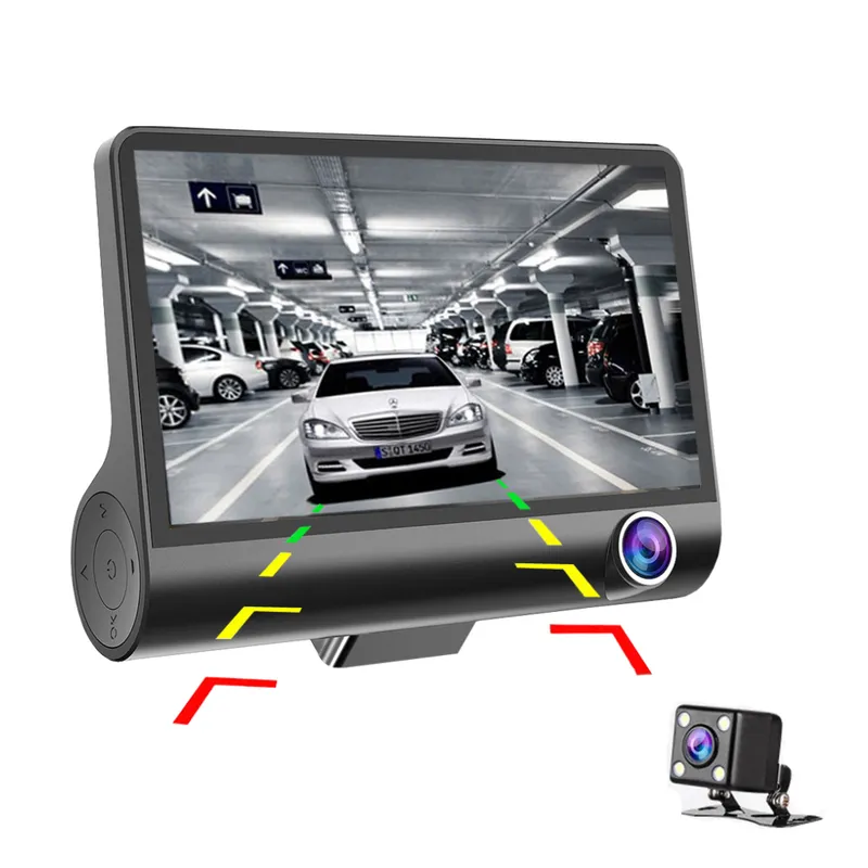 GENERICO - Cámara Para Carro DVR 3 en 1 Full HD 1080P Dual Cam DVR CAR