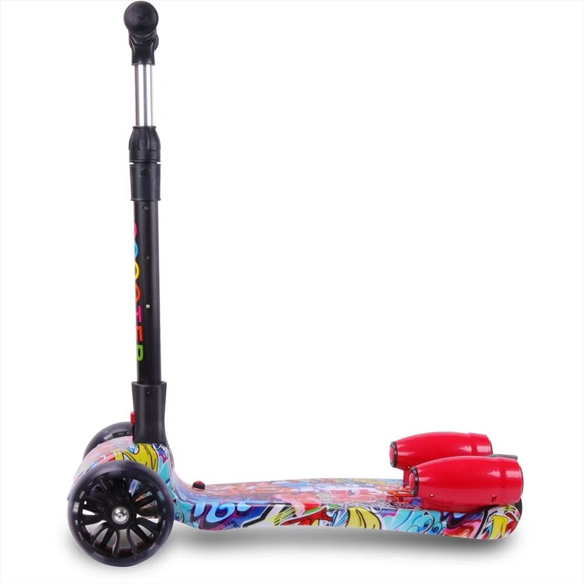 COLME TECHNOLOGY HOME - Patineta Scooter Luz LED Musica Bluetooth Turbinas De Humo
