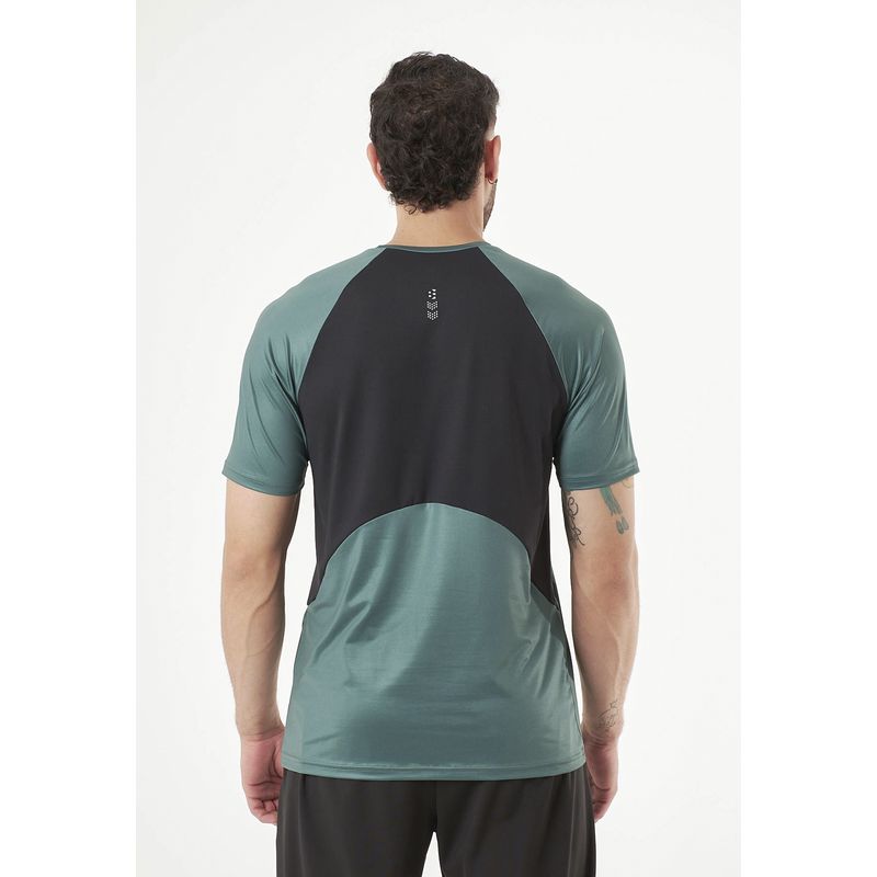 BELIFE - Camiseta manga corta verde para hombre