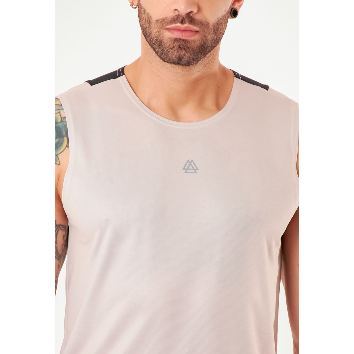 BELIFE - Camiseta deportiva manga sisa café para hombre